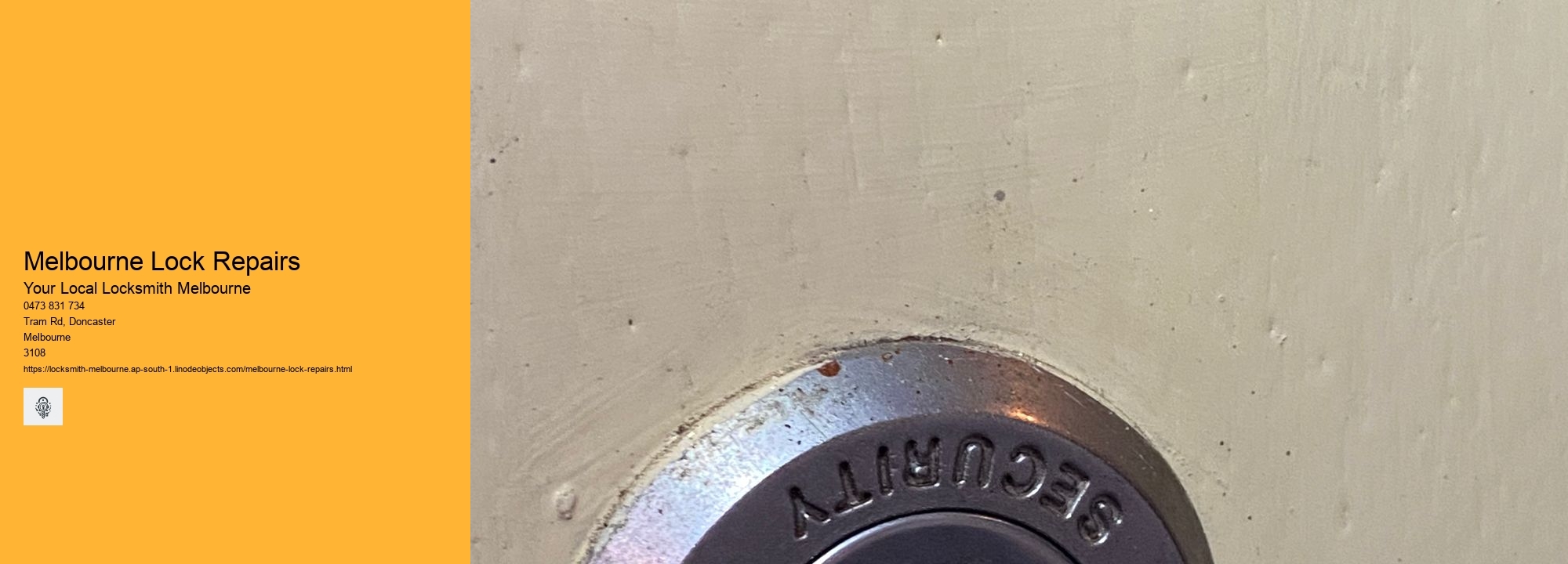 Melbourne Lock Repairs