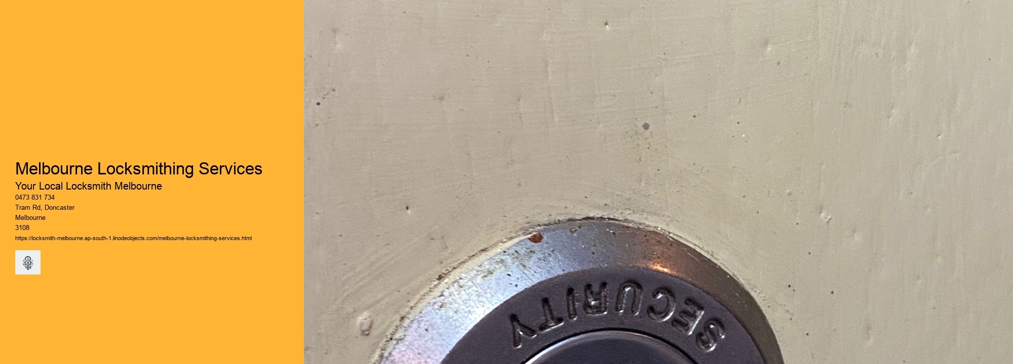 Melbourne Locksmithing Services